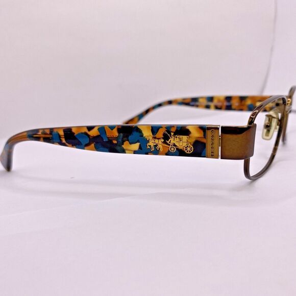 Coach Eyeglasses Authentic Frames HC 5075 9244 51 [] 17 135 MM Teal Confetti - Picture 6 of 11